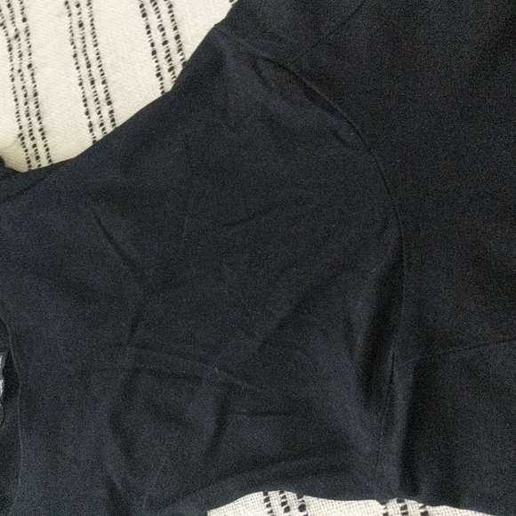 Babydoll Black Short-Sleeve Stretch Flare Dress - Picture 4 of 11